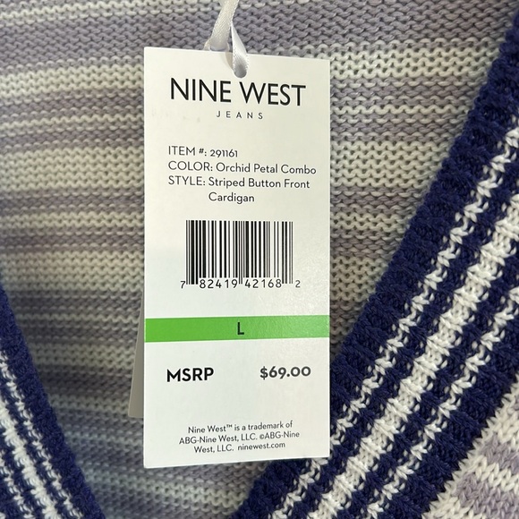 Super soft striped button front cardigan - Picture 5 of 7